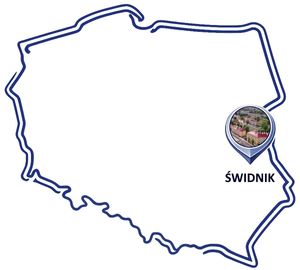 Mapa Świdnika - pozycjonowanie lokalne