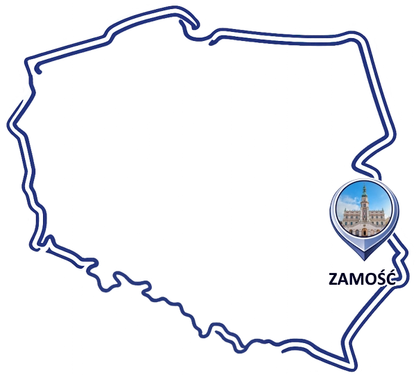 Mapa Zamościa – pozycjonowanie lokalne